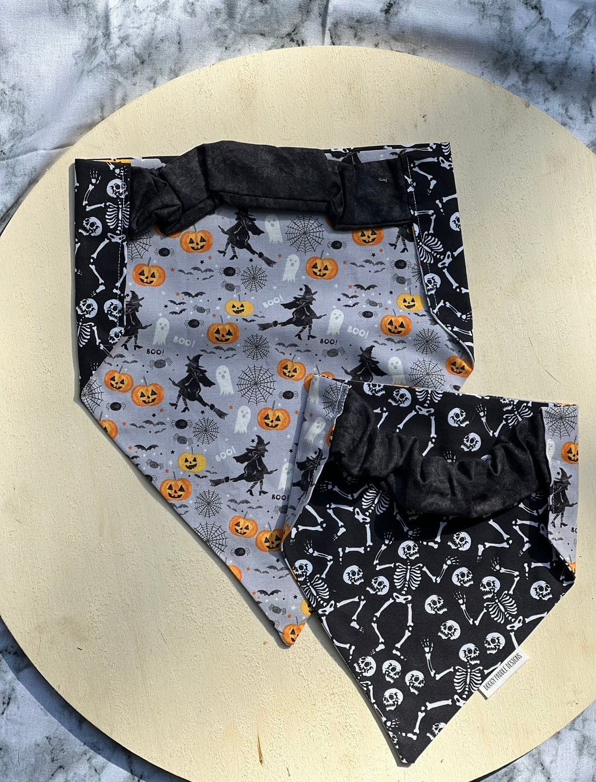 Dancing Skeleton Pet Bandana | Halloween Witch