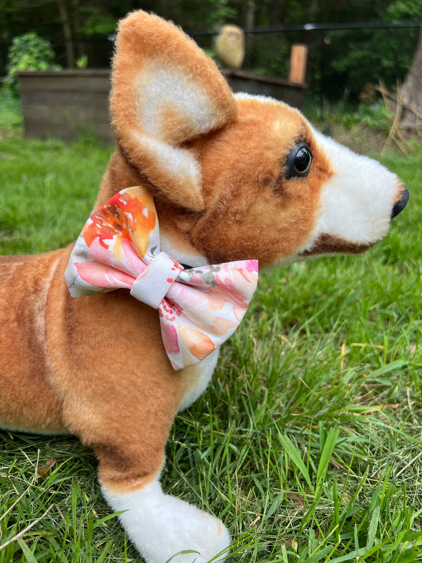 Watercolor Floral Bow Tie