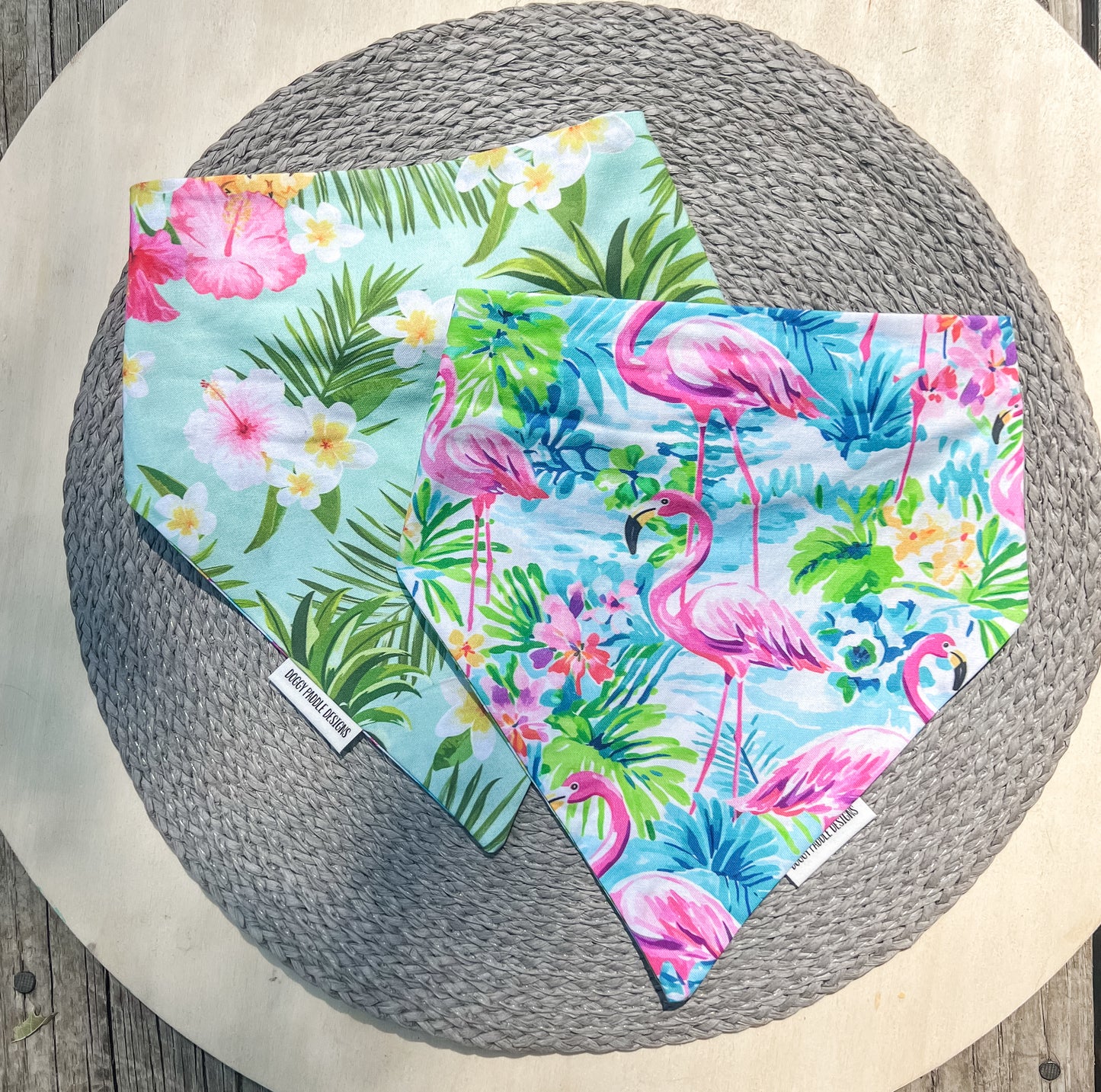 Flamingo Luau Pet Bandana