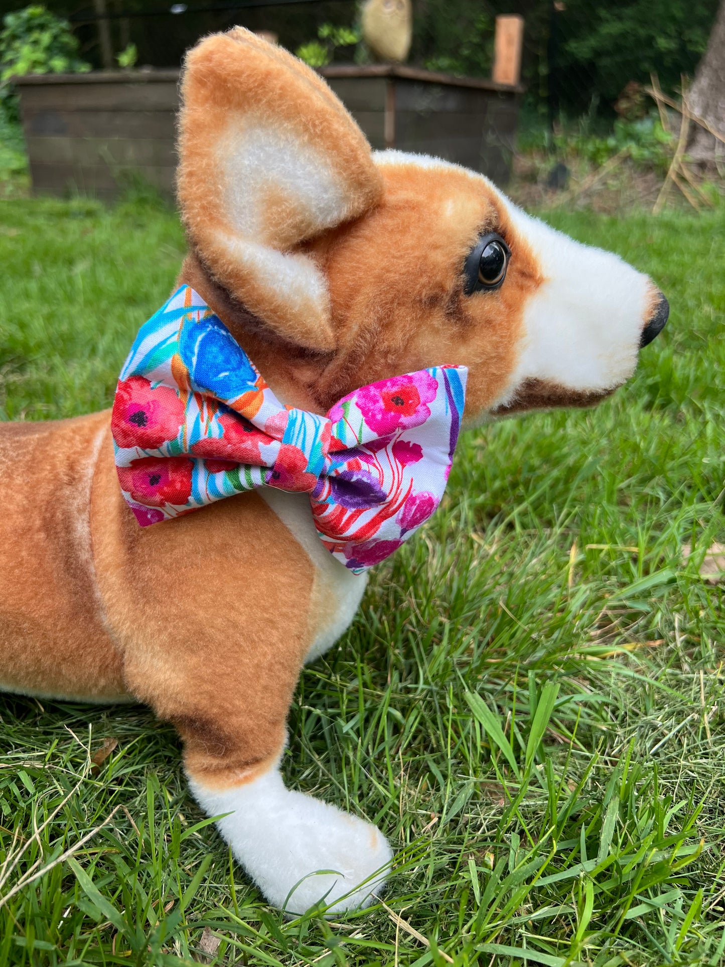 Bright Floral Bow Tie