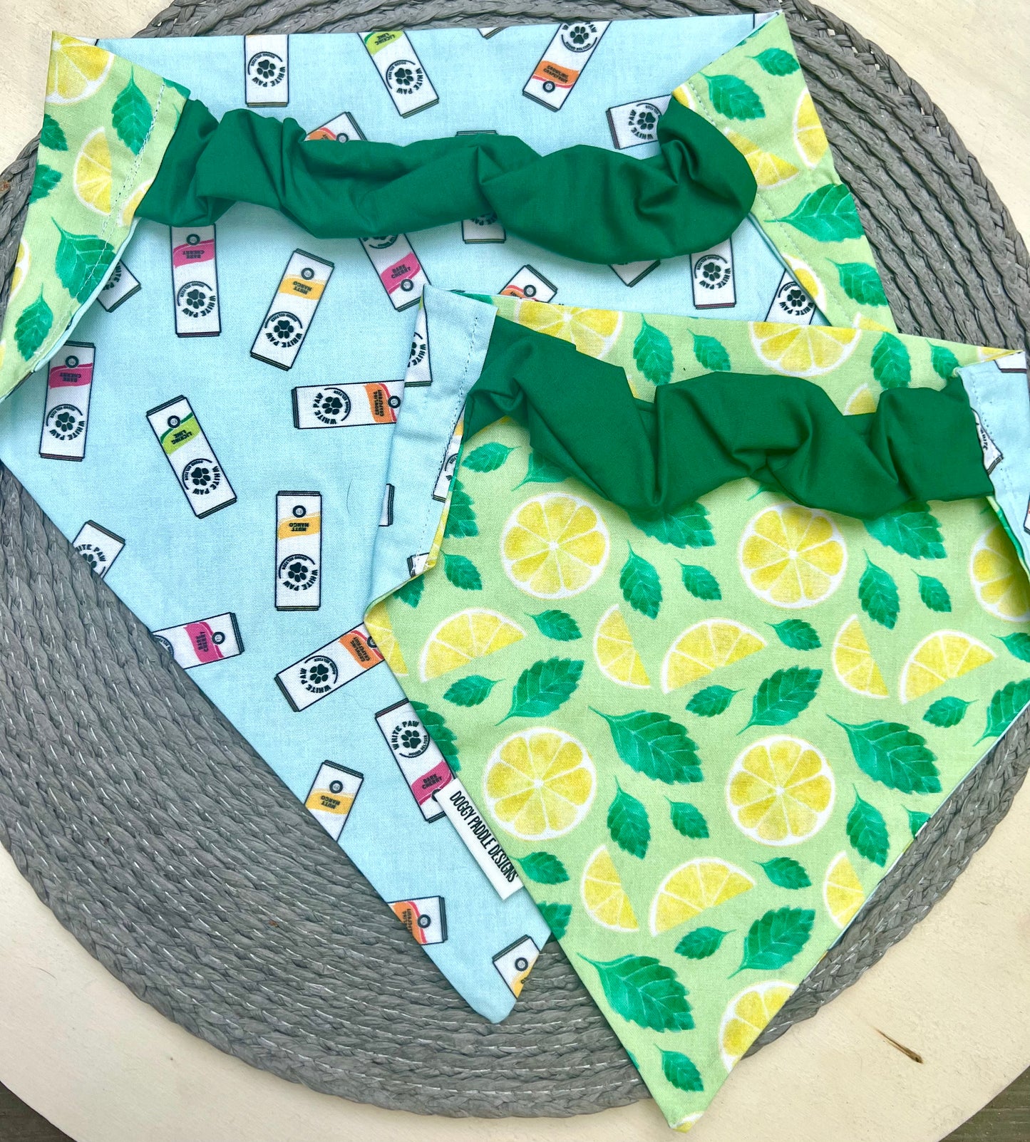White Paw Bandana | Lemon Mojito