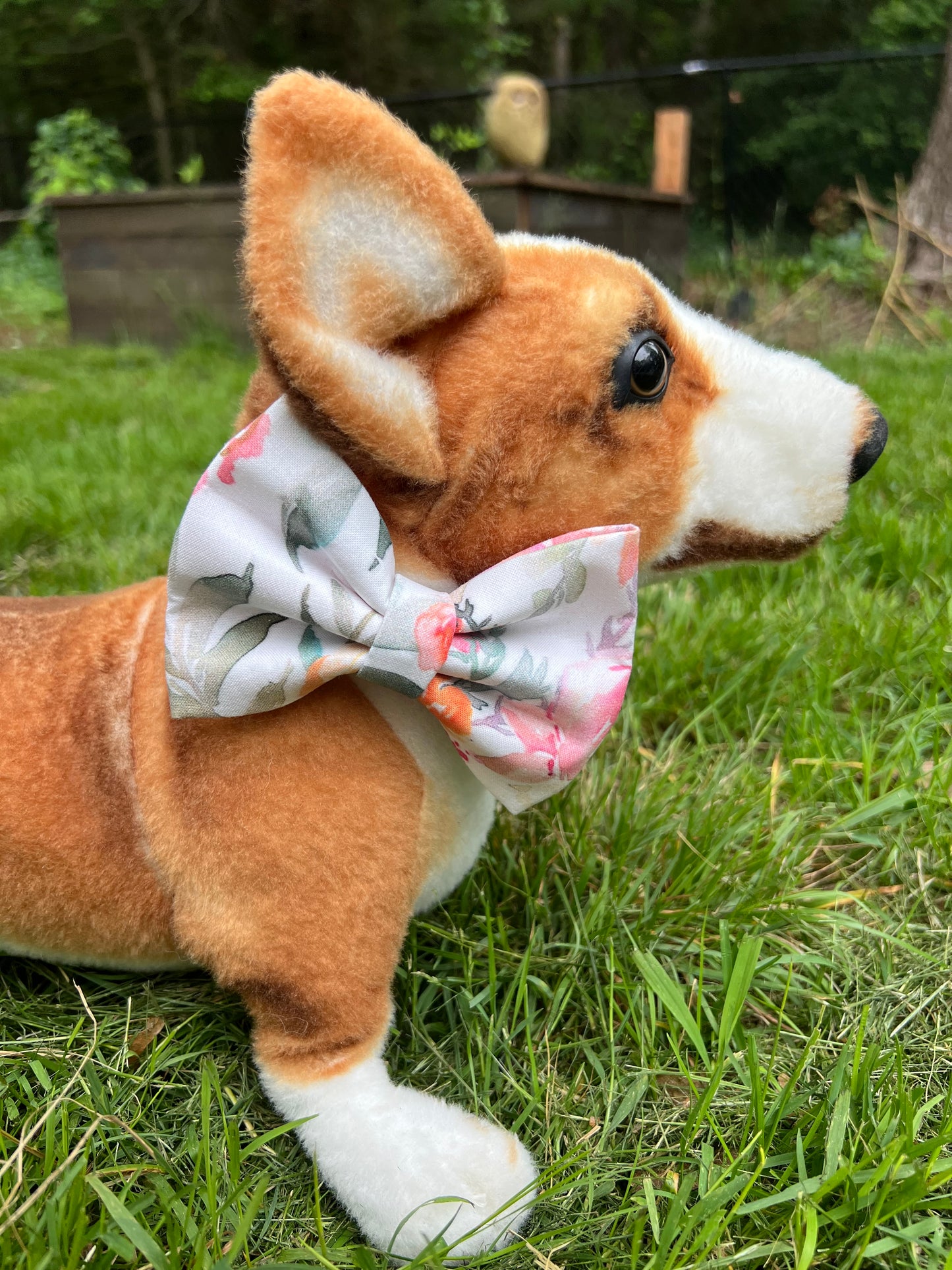 Watercolor Floral Bow Tie