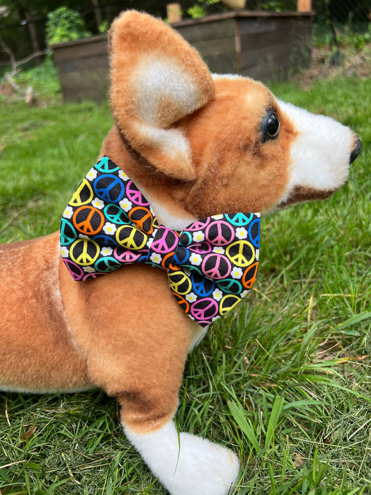 Peace Out Bow Tie