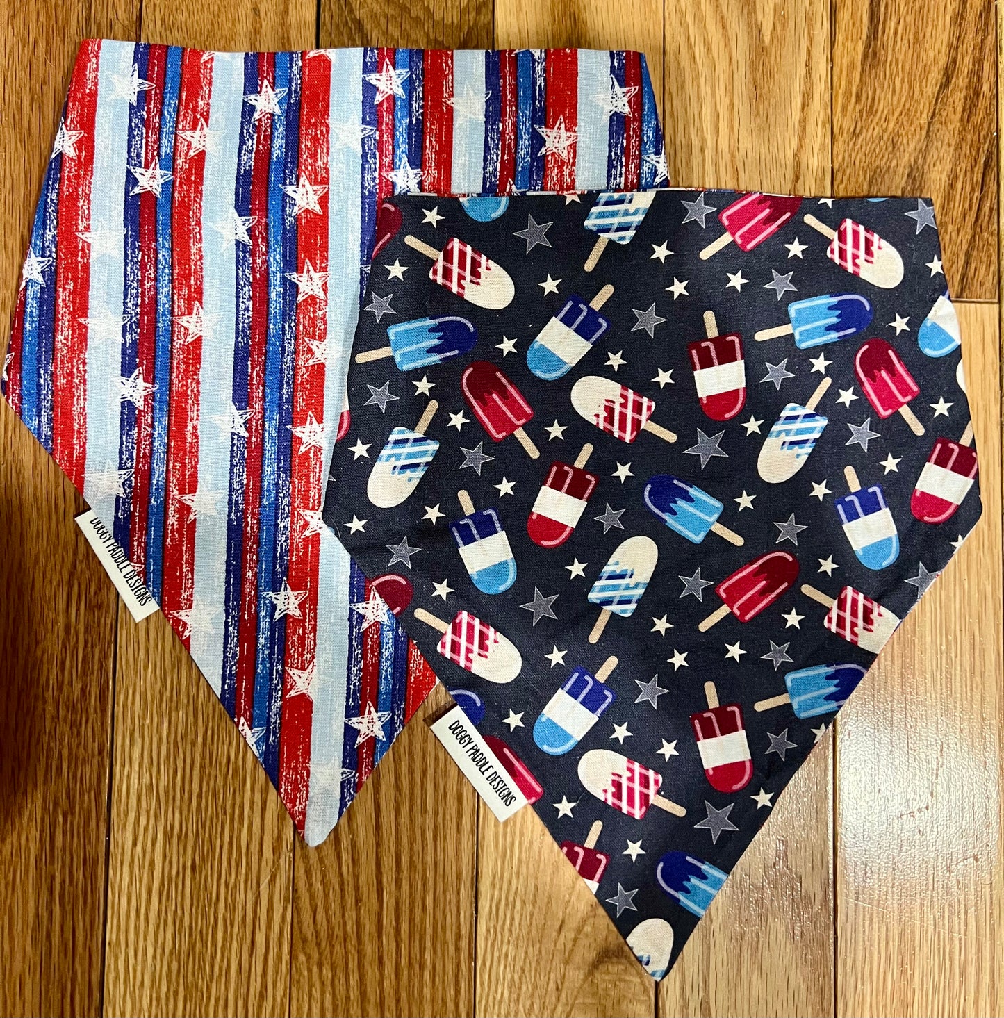 Patriotic Popsicles Pet Bandana