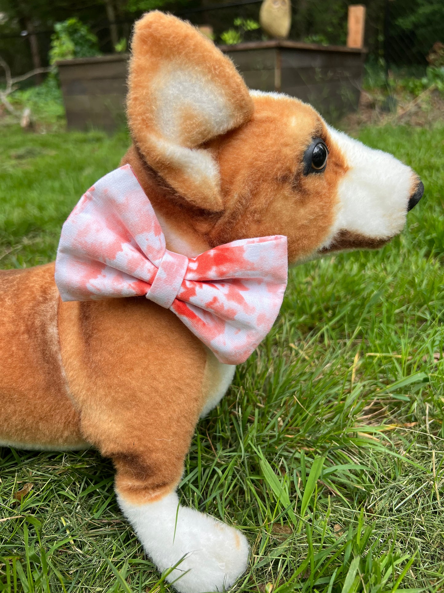 Distressed Red Bow Tie