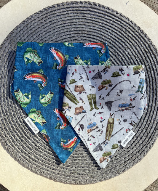 Gone Fishin’ Pet Bandana