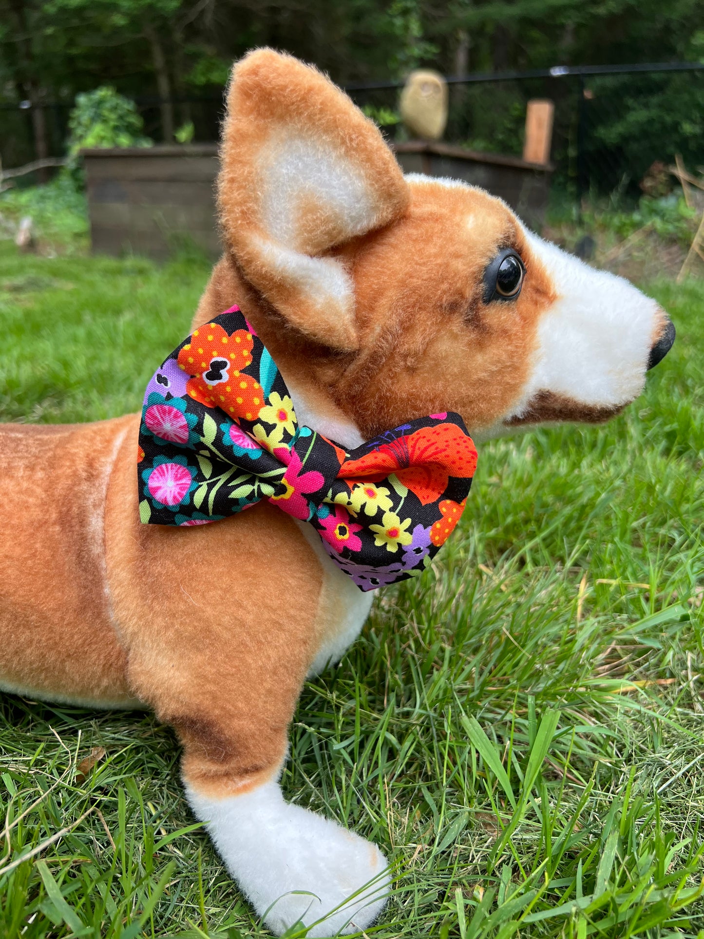 Vibrant Floral Bow Tie