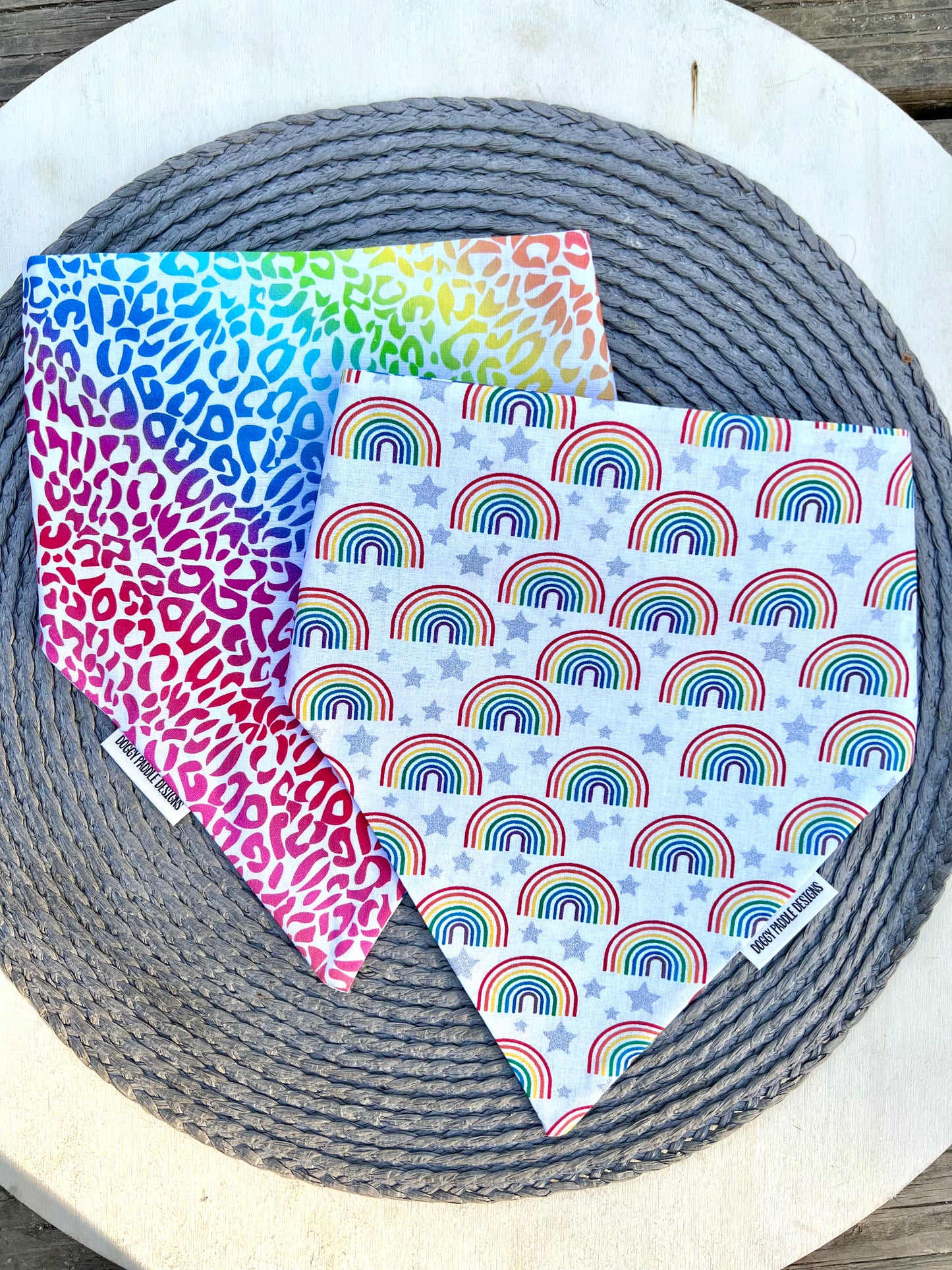 Rainbow Bandana | Leopard