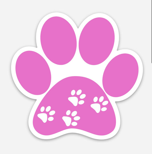 Paw Print Sticker (Multiple Colors)