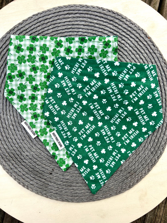 Pet Me I’m Irish Bandana| Shamrock