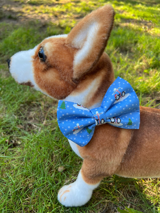 Winter Penguin Bow Tie