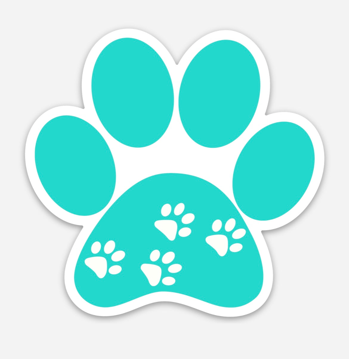 Paw Print Sticker (Multiple Colors)