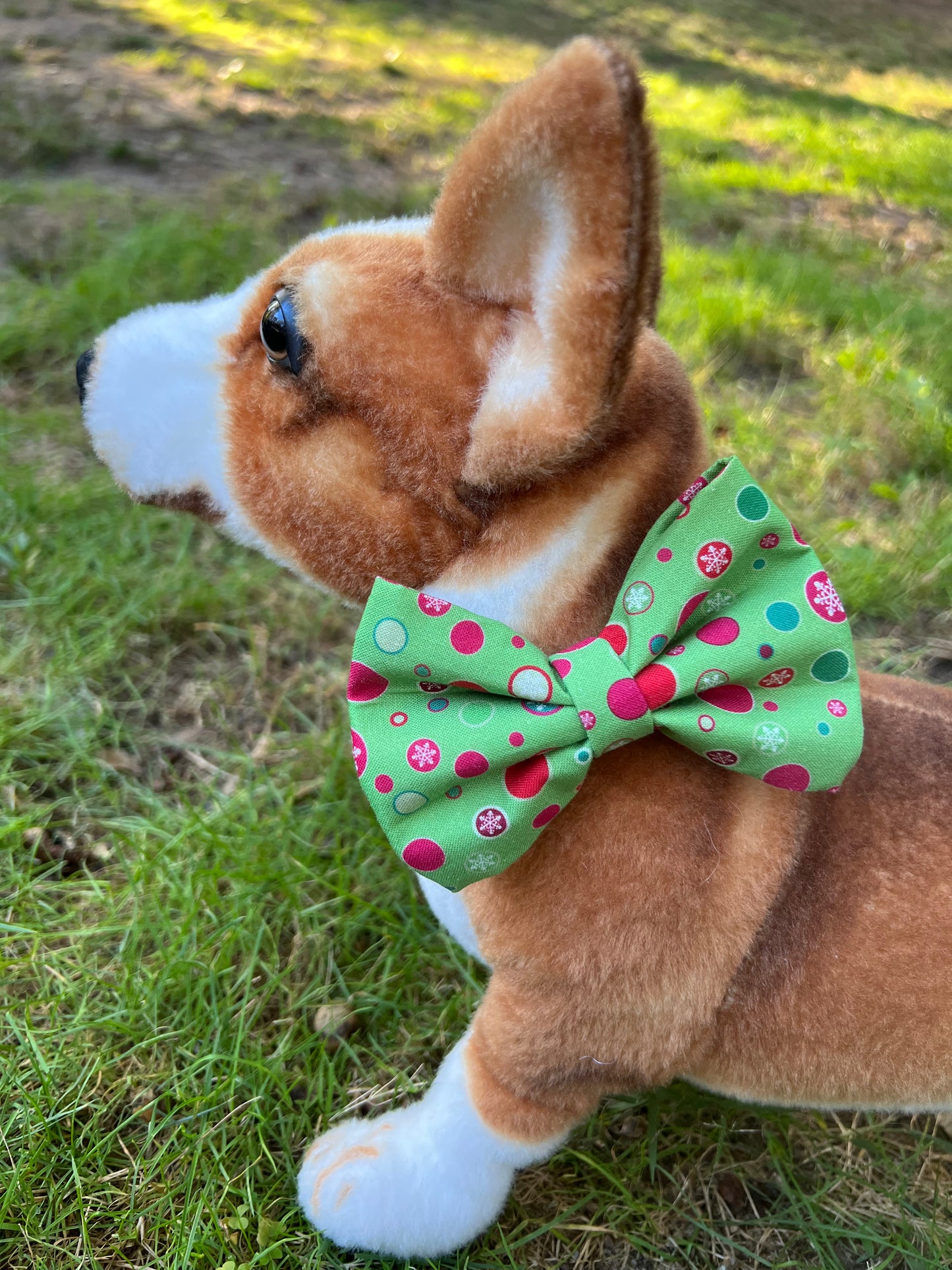 Polka Dot Winter Bow Tie